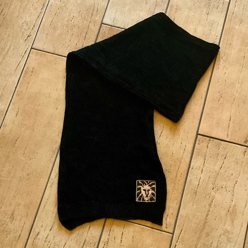 Anne Klein Black Oblong Scarf - Picture 2 of 4